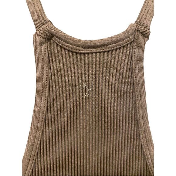 AS Revival Ribbed Racerback Cropped Cami Tank Top Crop Workout Sleepwear - Picture 9 of 12